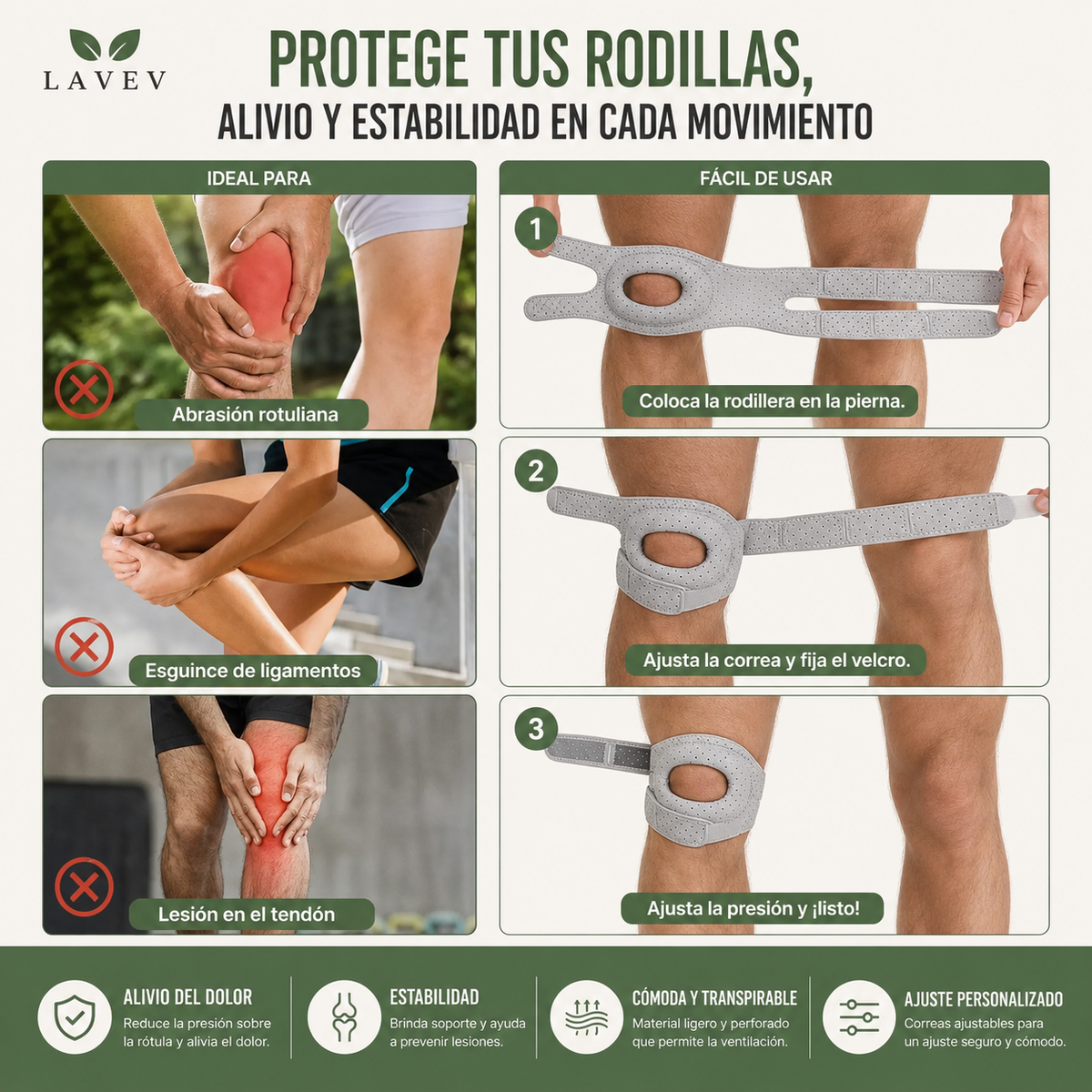 RODILLERA ESTABILIZADORA DE RÓTULA