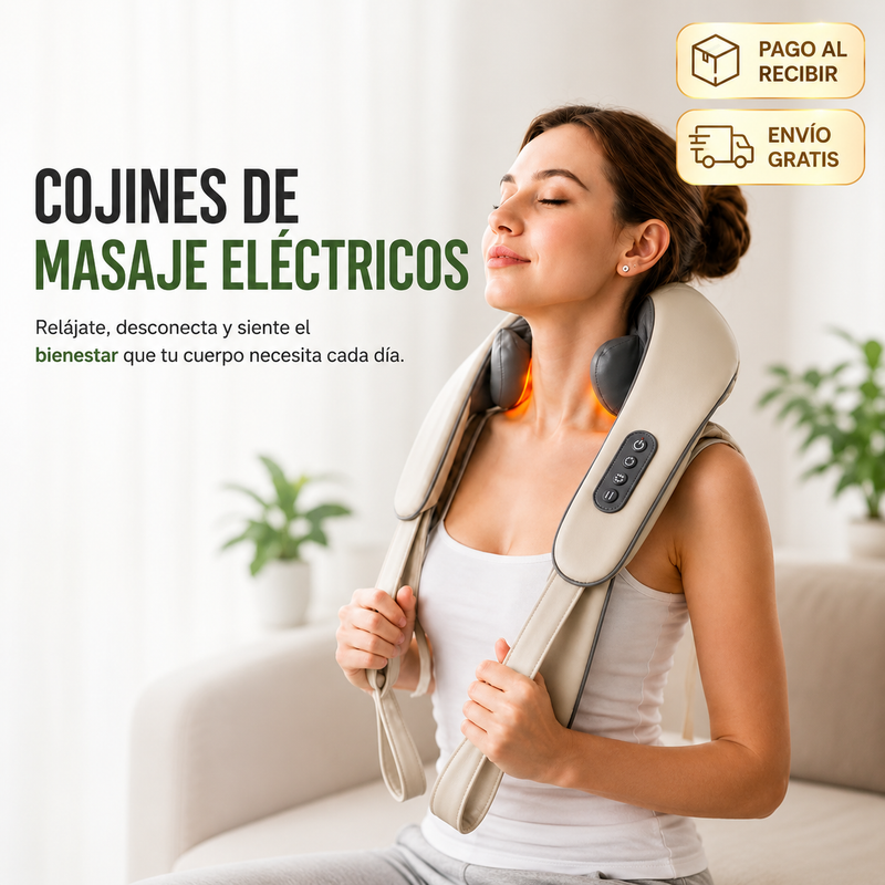 MASAJEADOR DE CUELLO Y HOMBROS 5D