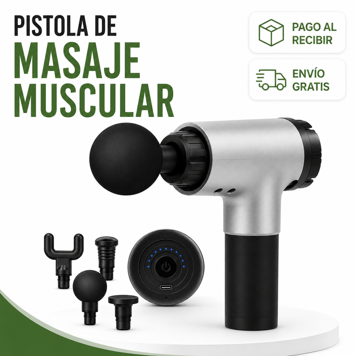 PISTOLA DE MASAJE MEDIANA