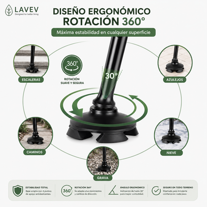 BASTÓN PLEGABLE CON LUZ LED
