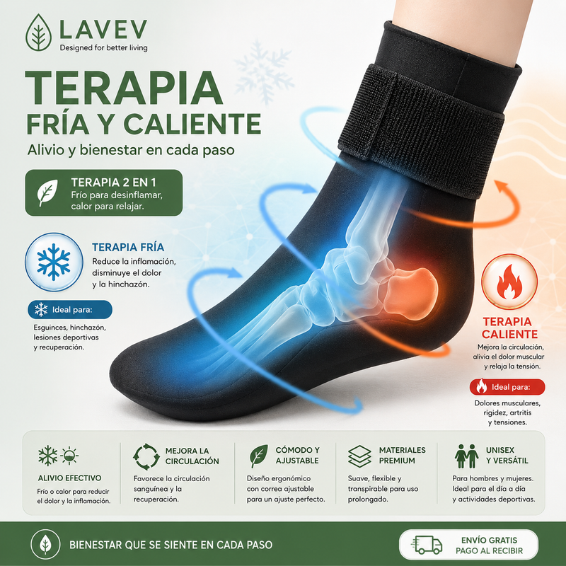 CALCETÍN DE TERAPIA FRÍO Y CALOR