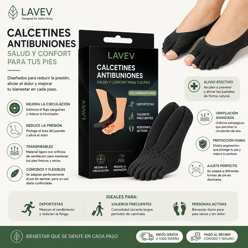 CALCETINES ORTOPÉDICOS PARA JUANETES
