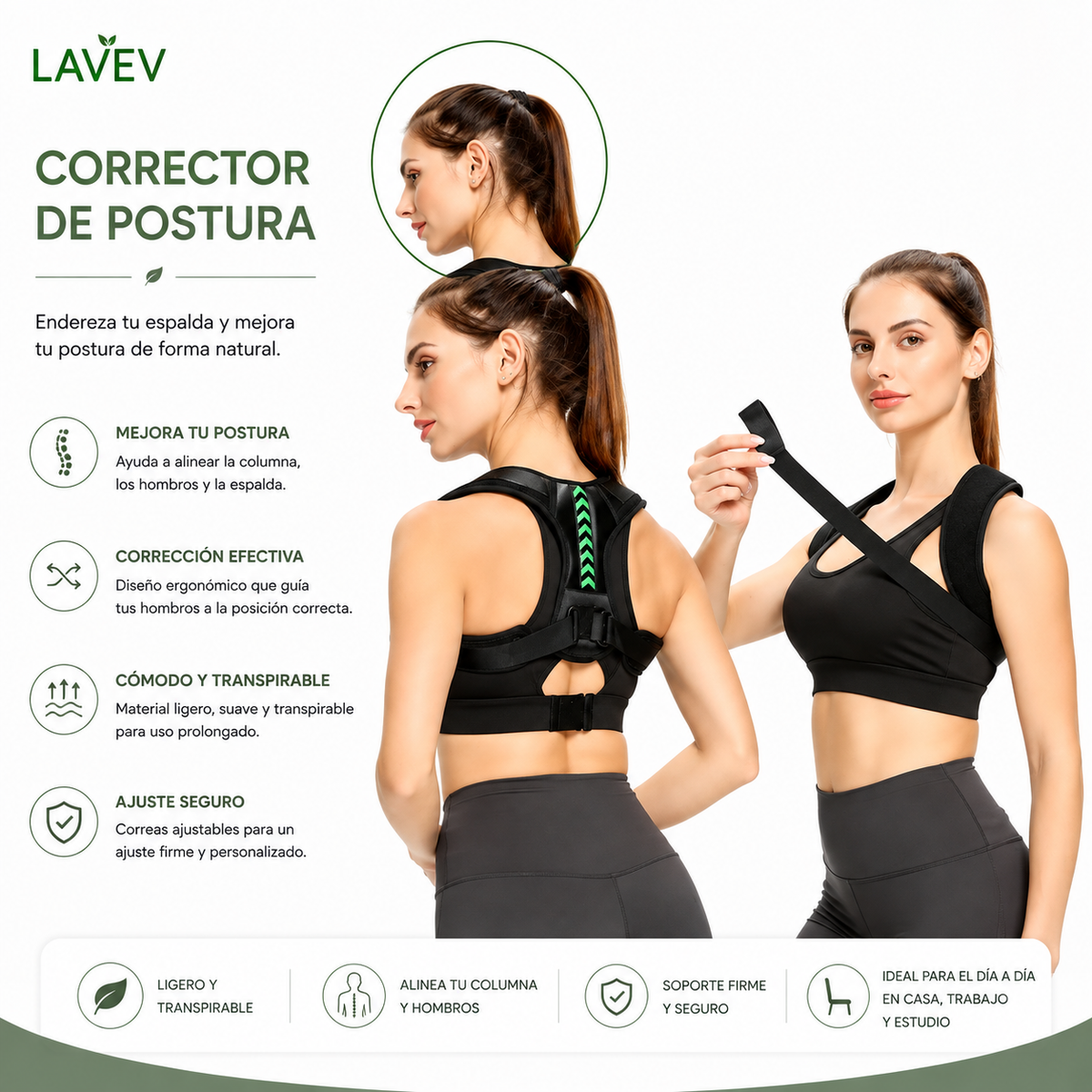 CORRECTOR DE POSTURA REFORZADA