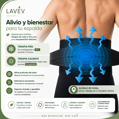 FAJA DE TERAPIA DE FRIO Y CALOR DE GEL REUTILIZABLE