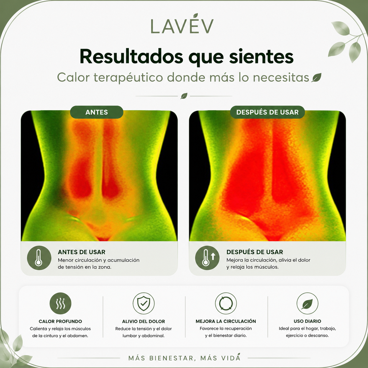 FAJA LUMBAR CON TERAPIA MAGNÉTICA
