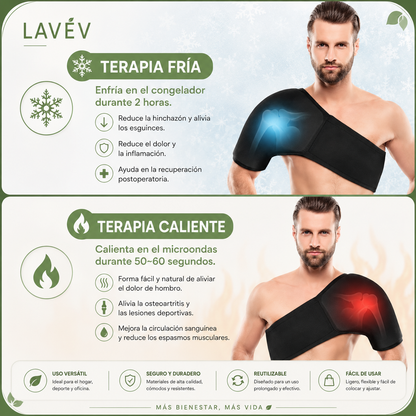 HOMBRERA DE GEL FRÍO Y CALOR REUTILIZABLE