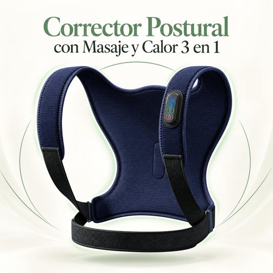 Corrector de Espalda con Masaje y Calor