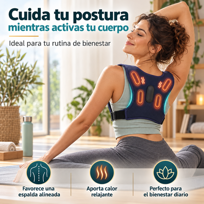 Corrector de Espalda con Masaje y Calor